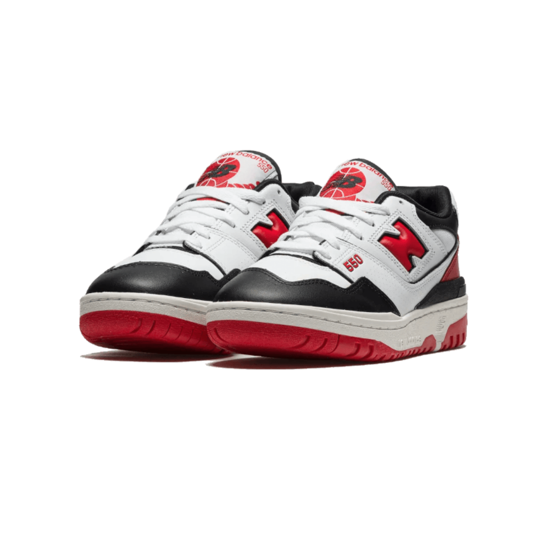 NB 550 White Red Black