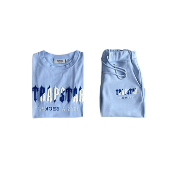 CHENILLE DECODED SHORT SET-CASHMERE BLUE /DAZZLING BLUE