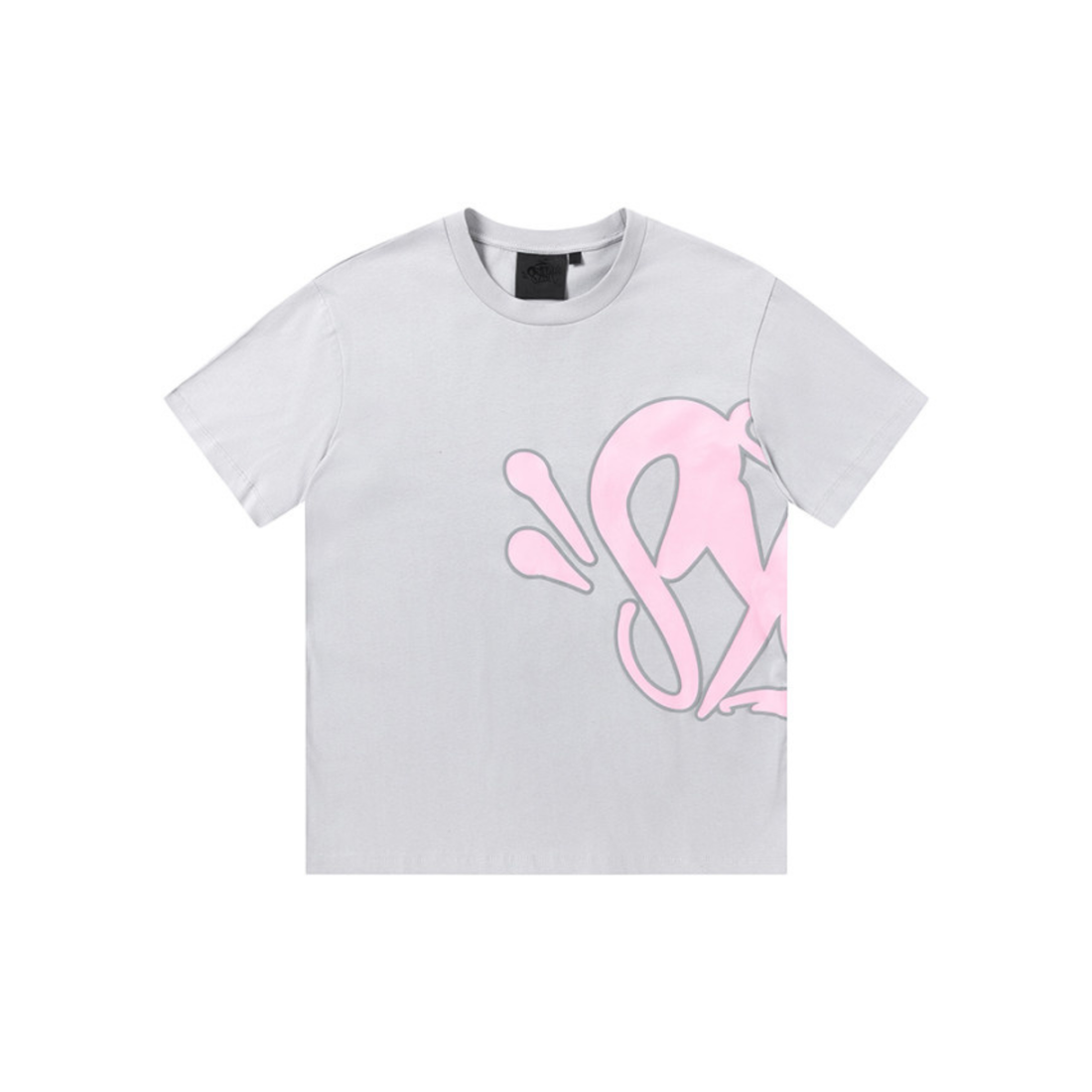SYNA WORLD LOGO T-SHIRT – SHORT SET – GREY/PINK