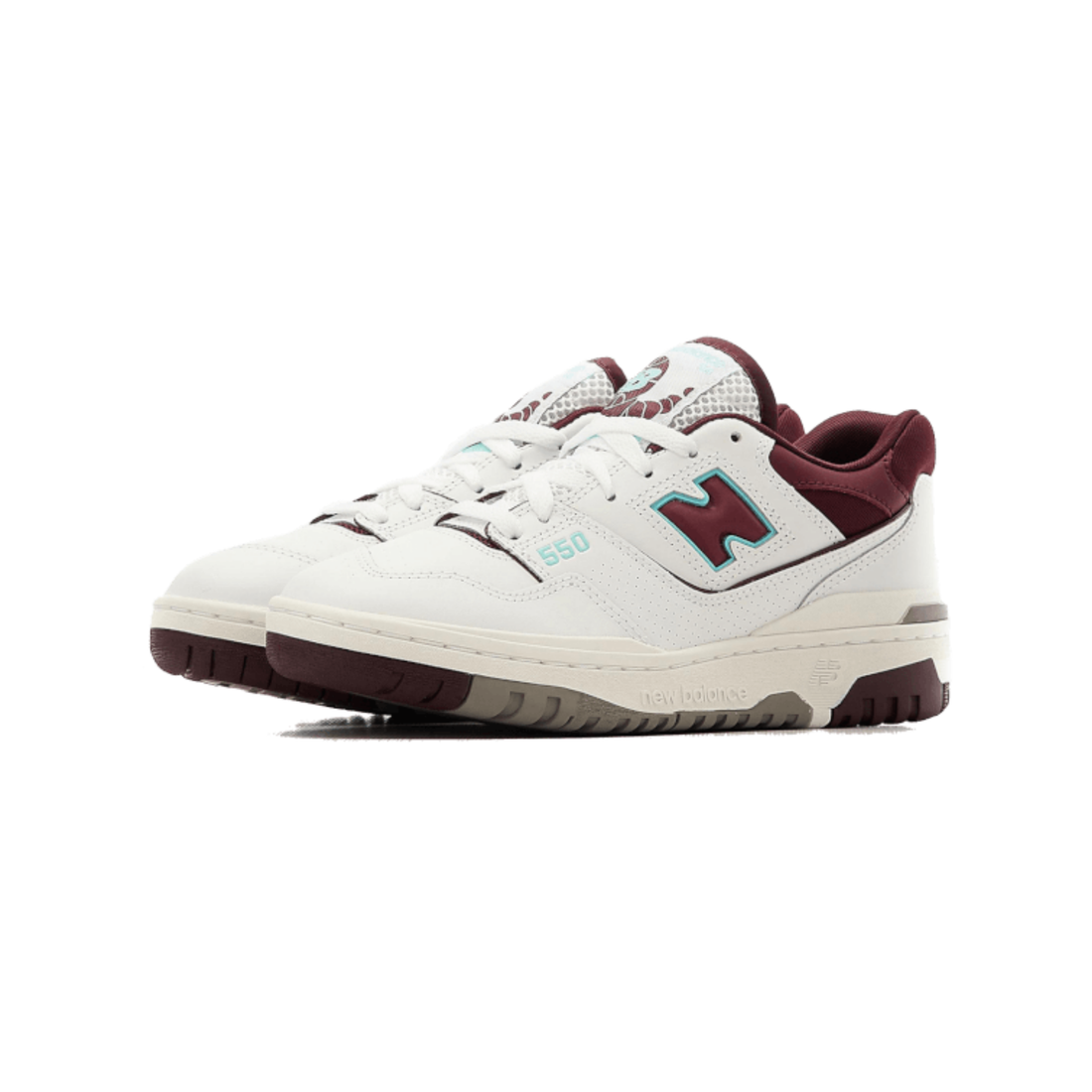NB 550 Burgundy Cyan