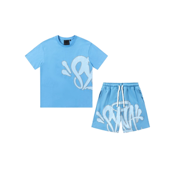 SYNA WORLD LOGO T-SHIRT – SHORT SET – BLUE